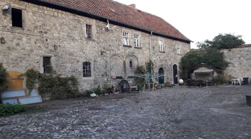 Ampfurth Castle Courtyard, Oschersleben, Germany, Germany